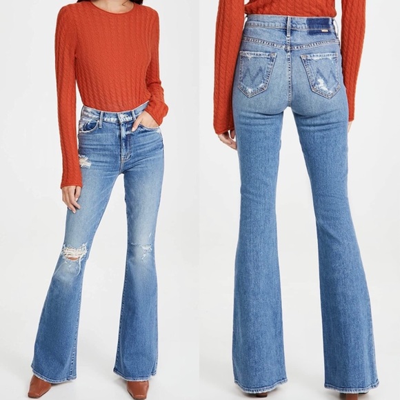 MOTHER Denim - MOTHER Super Cruiser Holy Ground High Rise Flare